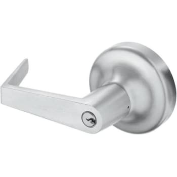 Image for Yale Night Latch Entry By Keyway Only Lever Handle Outside Trim Exit Device from HD Supply