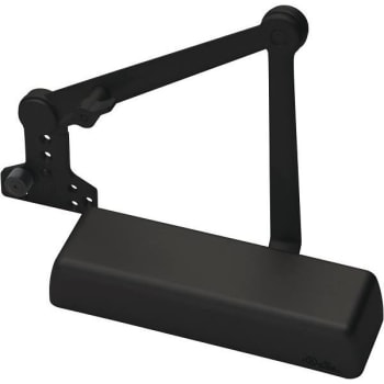 Yale Satin Bronze Door Closers Cast Iron Body Hold Open Door Closer W/ Stop Arm