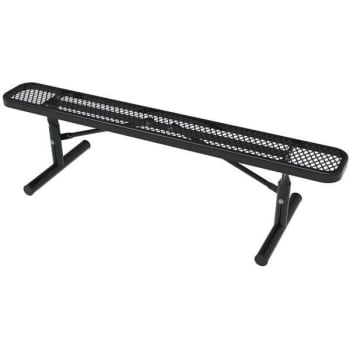Image for Everest 6 Ft. Portable Park Bench Without Back (Black) from HD Supply