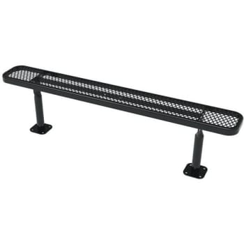 Image for Everest 6 Ft. Surface-Mount Park Bench Without Back (Black) from HD Supply