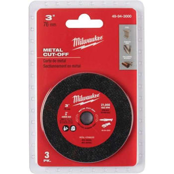 Image for Milwaukee 3 in. Metal Cut Off Wheel from HD Supply