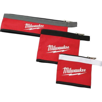 Image for Milwaukee 14 In. 8 In. And 6 In. Red Multi-Size Zipper Tool Bags from HD Supply