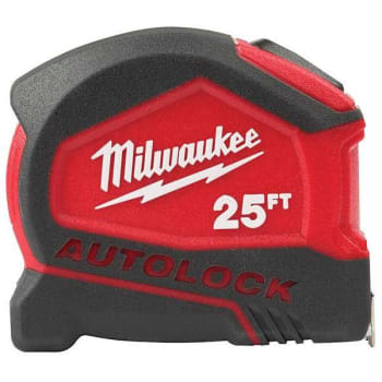 Image for Milwaukee 25 ft. Compact Auto Lock Tape Measure from HD Supply
