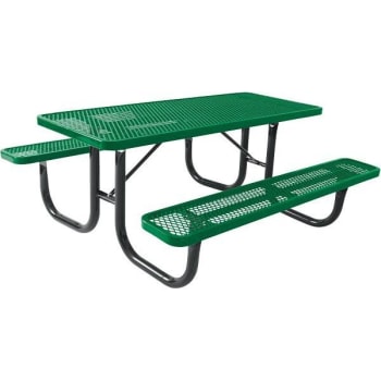 Image for Everest 6 Ft. Green Heavy-Duty Picnic Table from HD Supply