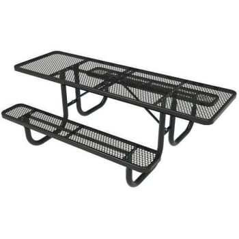 Image for Everest 8 Ft. Black Double-Sided ADA Heavy-Duty Picnic Table from HD Supply