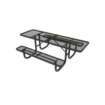 Image for Everest 8 Ft. Black Double-Sided ADA Heavy-Duty Picnic Table from HD Supply