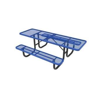 Image for Everest 8 Ft. Blue Double-Sided ADA Heavy-Duty Picnic Table from HD Supply
