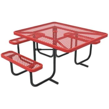 Image for Everest 46 In. Red ADA Square Picnic Table from HD Supply