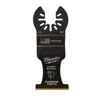Image for Milwaukee 1-3/8 In. Carbide Universal Fit Extreme Wood And Metal Cutting Multi-Tool Oscillating Blade from HD Supply