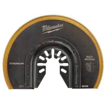 Image for Milwaukee 3-1/2 in. Titanium Segmented Bi-Metal Oscillating Blade Fits All from HD Supply