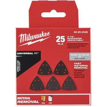 Image for Milwaukee 3-1/2 in. Sandpaper Oscillating Sanding Accessories Kit from HD Supply