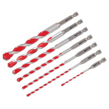 Image for Milwaukee Shockwave 7-Piece Carbide Hammer Drill Bit Kit (For Concrete, Stone, Mansonry Drilling) from HD Supply