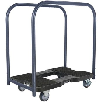 Image for Snap-Loc 200 Lb. Polypropylene Professional E-Track Panel Cart Dolly (Black) from HD Supply