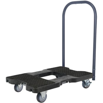 Image for Snap-Loc 200 Lb. Capacity Professional E-Track Push Cart Dolly (Black) from HD Supply