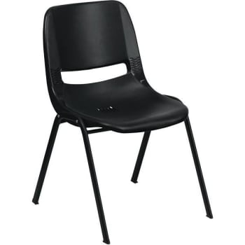 Carnegy Avenue Plastic Frame Side Chair (Black)