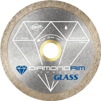 Qep Glass Series 4 in. Wet Tile Saw Continuous Rim Diamond Blade