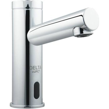 Image for Delta Battery-Powered Touchless Single Hole Bathroom Faucet Chrome from HD Supply