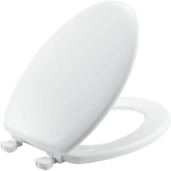 Image for Premier White Premier Elongated Closed Front Wood Toilet Seat from HD Supply