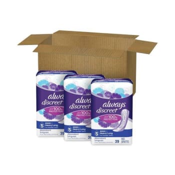 Image for Always Discreet Sensitive Bladder Maximum Protection Pads, Carton Of 117 from HD Supply