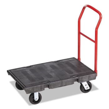 Rubbermaid Commercial Comm Heavy-Duty Platform Truck Cart, 500 Lb, 24"X36" Platform, Black