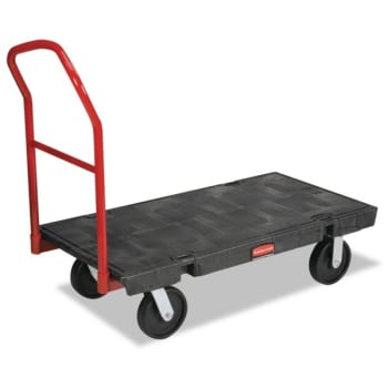 Image for Rubbermaid Comm Platform Truck, 2000-lb Cap, 24w x 48d x 7h, Black from HD Supply