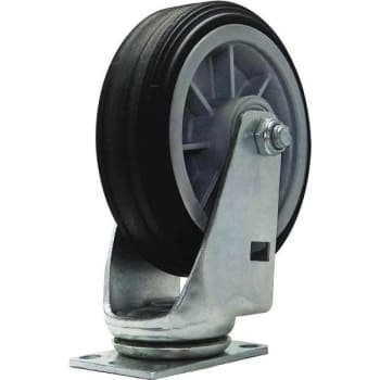 Image for Snap-Loc All-Terrain 6 In. Swivel Plate Caster W/ 375 Lb. Load Rating from HD Supply