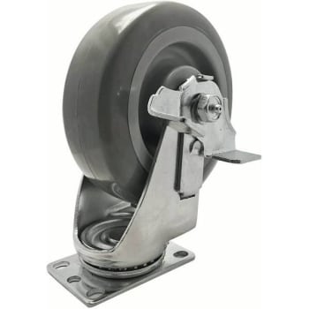 Image for Snap-Loc Super Duty 6 In. Swivel Plate Caster W/ 450 Lb. Load Rating And Brake from HD Supply