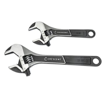 Image for Crescent 6 in. And 10 in. Wide-Jaw Adjustable Wrench Set from HD Supply