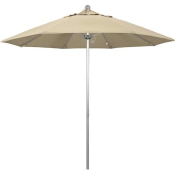 Image for California Umbrella 9 Ft. Silver Aluminum Patio Umbrella W/ Fiberglass In Antique Beige Sunbrella from HD Supply