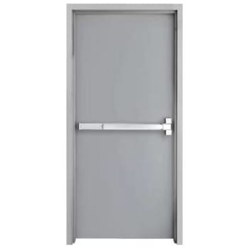 Armor Door 36 In. X 80 In. Fire-Rated Left-Hand Steel Commercial Door W/ Panic Bar And Adjustable Frame