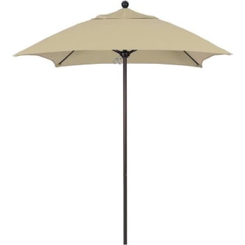 Image for California Umbrella 6 Ft. Bronze Aluminum Patio Umbrella W/ Fiberglass In Antique Beige Sunbrella from HD Supply
