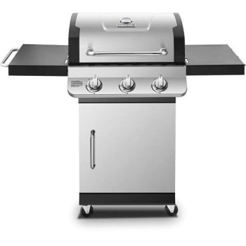 Image for Dyna-Glo Premier 3-Burner Propane Gas Grill w/ Folding Side Tables (Stainless Steel) from HD Supply