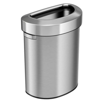 Image for HLS Commercial 18 Gallon Semi-Round Open Top Trash Can from HD Supply