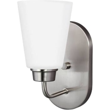 Image for Sea Gull Lighting Kerrville 1-Light Wall Sconce (Brushed Nickel) from HD Supply