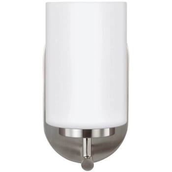 Image for Sea Gull Lighting Oslo 1-Light Sconce (Brushed Nickel) from HD Supply