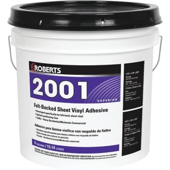 Image for Roberts 2001 4 Gal. Felt-Backed Sheet Vinyl Floring Adhesive from HD Supply