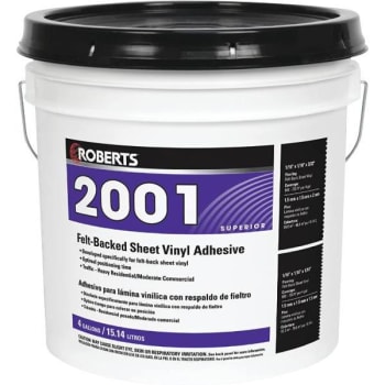 Image for Roberts Felt-Backed Sheet Vinyl Flooring Adhesive, 4 Gallon (15.14 L) from HD Supply