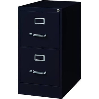 Image for Hirsh 25 D 2-Drawer Letter Width Vertical File Cabinet (Black) from HD Supply