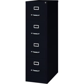 Image for Hirsh 26.5 D 4-Drawer Letter Width Vertical File Cabinet (Black) from HD Supply