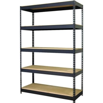Image for Iron Horse 18 in. D x 36 in. W x 72 in. H 5-Shelf Steel Unit (Black) from HD Supply