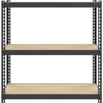 Image for Space Solutions Black 3-Tier Steel Garage Storage Shelving Unit from HD Supply