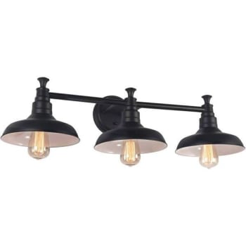 Image for Design House Kimball 3-Light Vanity Light (Matte Black) from HD Supply