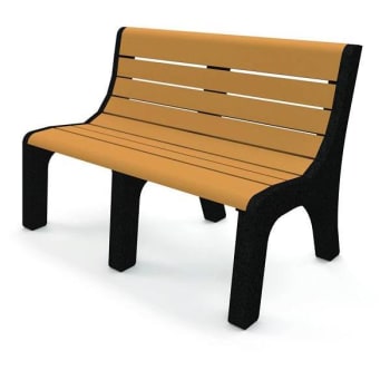 Image for Newport 4 Ft. Recycled Plastic Bench (Cedar) from HD Supply