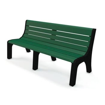 Newport 6 ' Green Recycled Plastic Bench