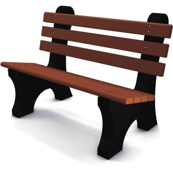 Image for Comfort Park Avenue 4 Ft. Recycled Plastic Bench (Brown) from HD Supply