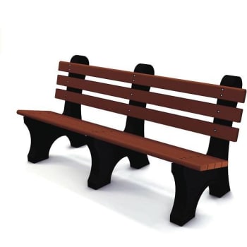 Image for Comfort Park Avenue 6 Ft. Recycled Plastic Bench (Brown) from HD Supply