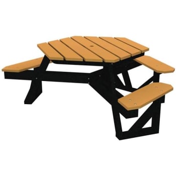 Image for Hex 6 Ft. Cedar ADA Recycled Plastic Picnic Table from HD Supply
