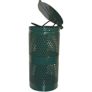 Image for Dogipot 10 Gal. Aluminum Trash Receptacle (Forest Green) from HD Supply