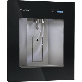 Image for Elkay Ezh2o Liv Built-Filtered Drinking Fountain W/ Remote Chiller (Midnight) from HD Supply