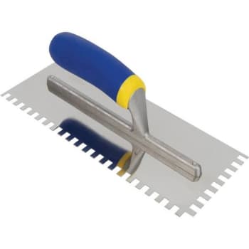 Image for Qep Comfort Grip Stnls Steel Square-Notch Floring Trowel 1/4x 3/8x 1/4 from HD Supply